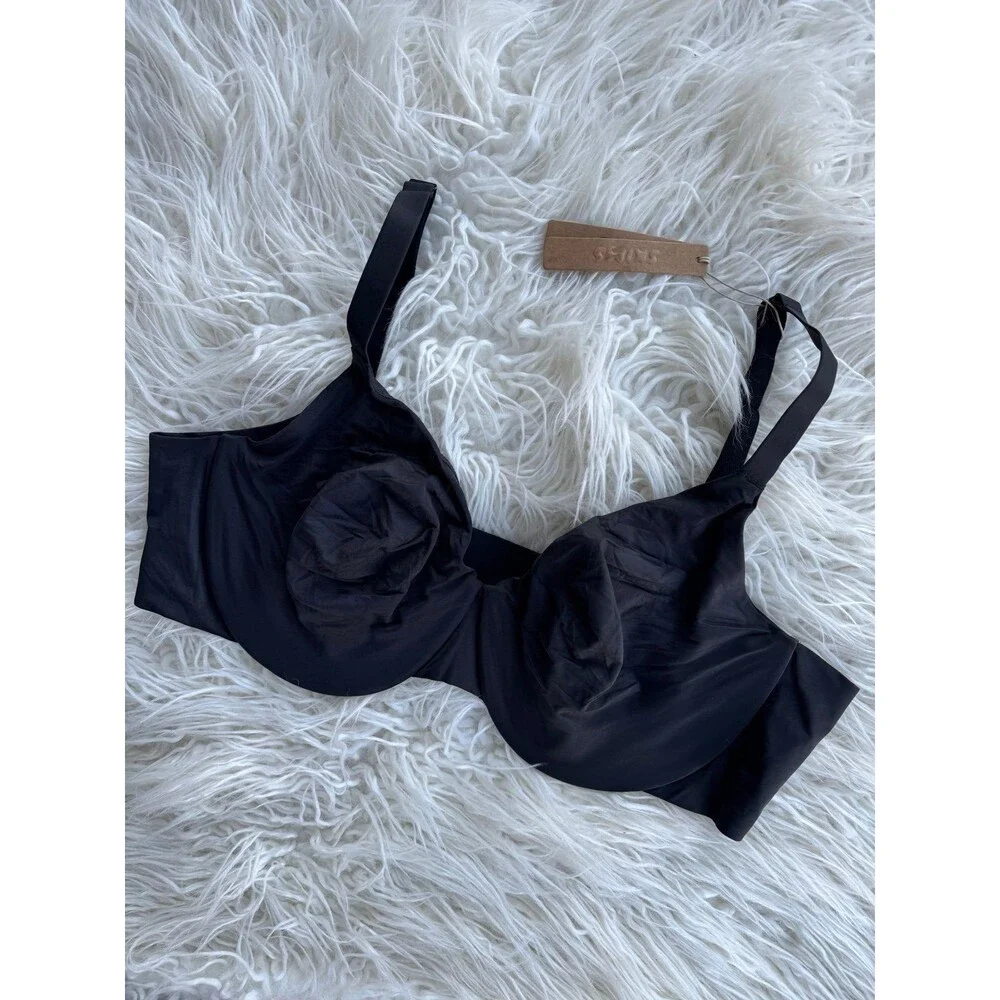 Skims Smoothing Intimates Unlined Full Coverage Bra Onyx Size 42C - Picture 4 of 8